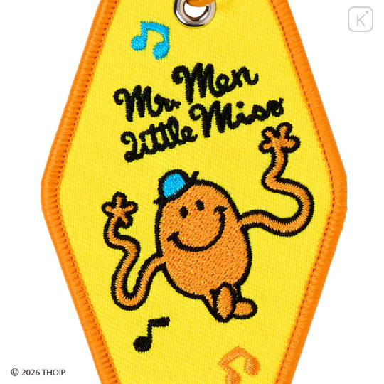 Japan Sanrio Original Embroidered Keychain - Mr. Men & Little Miss : Mr. Tickle - 3