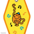 Japan Sanrio Original Embroidered Keychain - Mr. Men & Little Miss : Mr. Tickle - 4