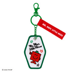 Japan Sanrio Original Embroidered Keychain - Mr. Men & Little Miss : Mr. Strong