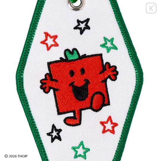 Japan Sanrio Original Embroidered Keychain - Mr. Men & Little Miss : Mr. Strong - 4