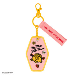 Japan Sanrio Original Embroidered Keychain - Mr. Men & Little Miss : Little Miss Sunshine