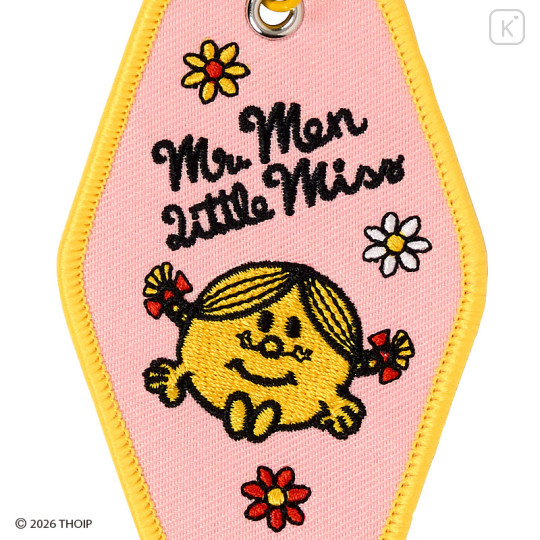 Japan Sanrio Original Embroidered Keychain - Mr. Men & Little Miss : Little Miss Sunshine - 3