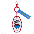 Japan Sanrio Original Embroidered Keychain - Mr. Men & Little Miss : Little Miss Giggles - 1
