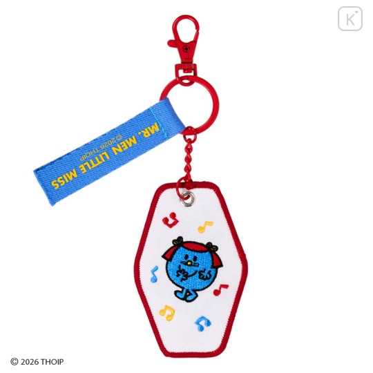 Japan Sanrio Original Embroidered Keychain - Mr. Men & Little Miss : Little Miss Giggles - 2