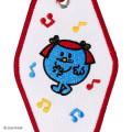 Japan Sanrio Original Embroidered Keychain - Mr. Men & Little Miss : Little Miss Giggles - 4