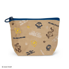 Japan Sanrio Original Pouch - Mr. Men & Little Miss : Beige