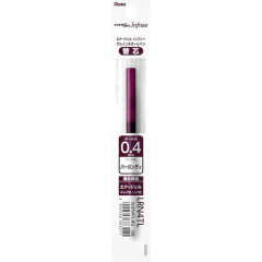 Japan Pentel EnerGel XLRN4TL Gel Pen Refill - 0.4mm Burgundy