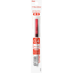 Japan Pentel EnerGel XLRN4TL Gel Pen Refill - 0.4mm Orange