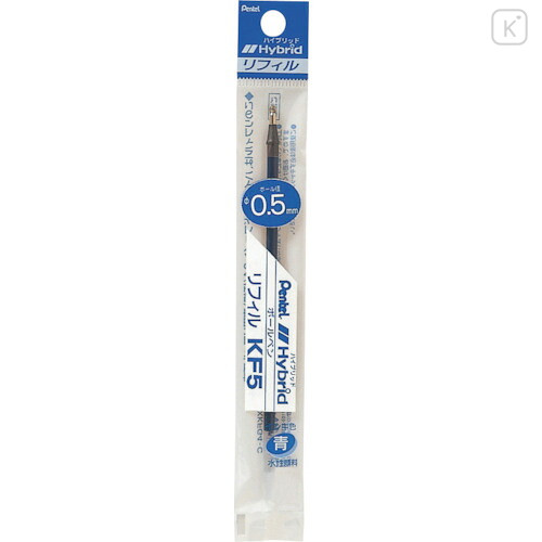 Japan Pentel Hybrid KF5 Gel Pen Refill - 0.5mm Blue - 1