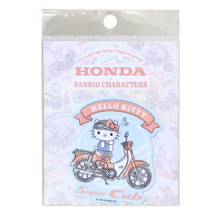 Japan Sanrio Vinyl Sticker - Hello Kitty : Honda Motorcycle Super Cub