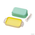 Japan Mofusand Rectangular Tight Lunch Box 480ml - Shark Cat Yellow - 7