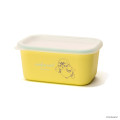 Japan Mofusand Square Storage Container Slim 330ml - Shark Cat Yellow - 1