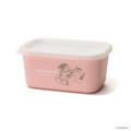 Japan Mofusand Square Storage Container Slim 330ml - Shark Cat Pink - 1