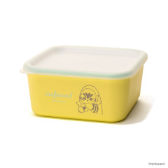 Japan Mofusand Square Storage Container 450ml - Shark Cat Yellow