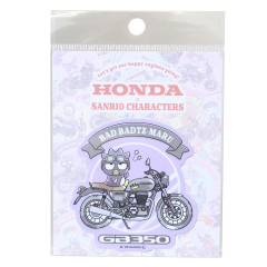 Japan Sanrio Vinyl Sticker - Badtz-maru : Honda Motorcycle GB350
