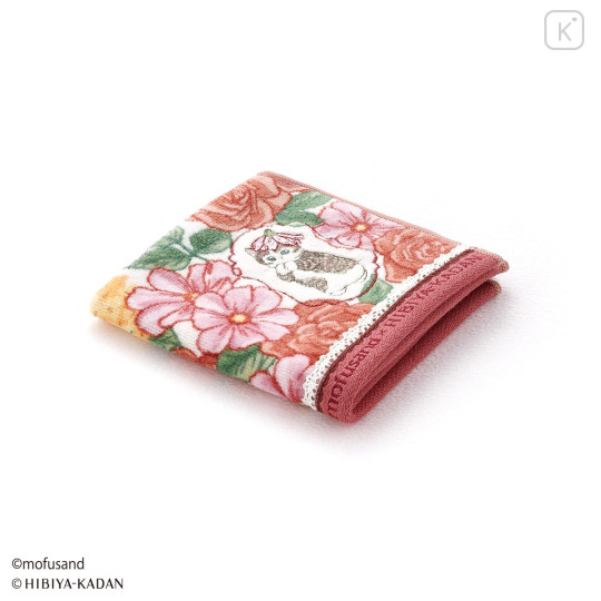 Japan Mofusand Hibiya Kadan Handkerchief - Autumn Red - 4