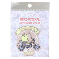 Japan Sanrio Vinyl Sticker - Pompompurin : Honda Motorcycle DAX