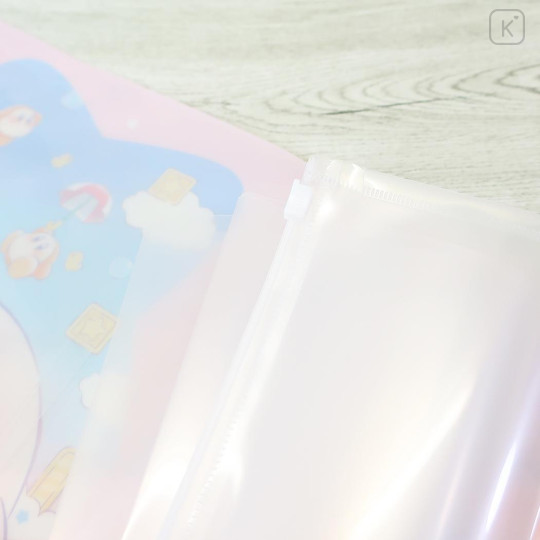 Japan Kirby 6+1 Pockets A4 Clear File Holder - Kirby : Pupupu Stage Pink - 3