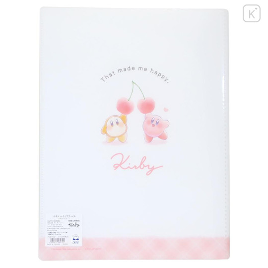 Japan Kirby 10 Pockets A4 Clear Holder - Kirby : Fruits - 2