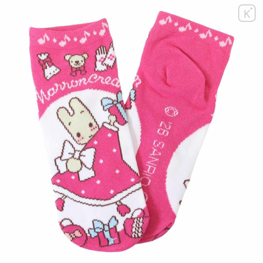 Japan Sanrio Ankle Socks - Marron Cream : Fav. Pink - 2