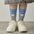 Japan Mofusand Layered-Style Socks - Fox Cat Blue - 2