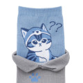Japan Mofusand Layered-Style Socks - Fox Cat Blue - 6