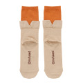 Japan Mofusand Layered-Style Socks - Bear Cat Orange - 5
