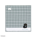 Japan Mofusand Handkerchief - Black Cat Blue - 1