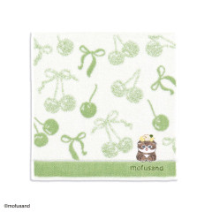 Japan Mofusand Handkerchief - Sweet and Sour Cat Green