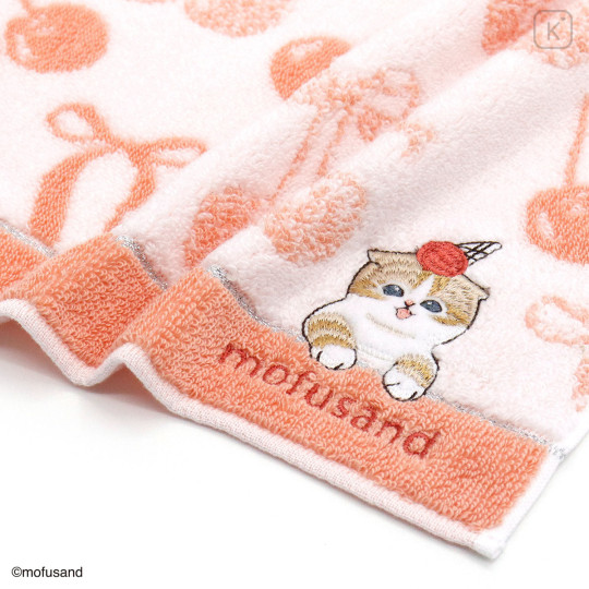 Japan Mofusand Handkerchief - Sweet and Sour Cat Pink - 2