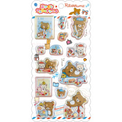Japan San-X Air-in Mascot Sticker - Rilakkuma : Back in the Day Bonjour
