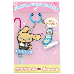 Japan Sanrio Tiny Acrylic Charm Set Umbrella Marker - Cinnamoroll : Retro Heisei Kogal Tan Sunburned Wink
