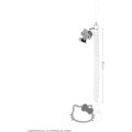 Japan Sanrio Multi-coil Spring Smartphone Strap Keychain Phone Charm - Hello Kitty : Monotone Grey White - 2