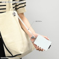 Japan Sanrio Multi-coil Spring Smartphone Strap Keychain Phone Charm - Hello Kitty : Monotone Grey White - 4