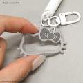 Japan Sanrio Multi-coil Spring Smartphone Strap Keychain Phone Charm - Hello Kitty : Monotone Grey White - 5