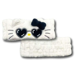 Japan Sanrio Spa Headband with Ears - Hello Kitty : Heart Sunglasses Black