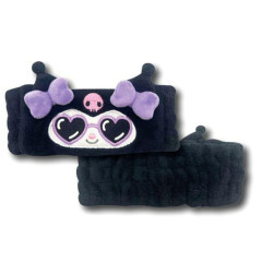 Japan Sanrio Spa Headband with Ears - Kuromi : Heart Sunglasses