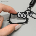 Japan Sanrio Multi-coil Spring Smartphone Strap Keychain Phone Charm - Hello Kitty : Monotone Black - 5