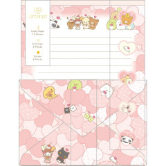 Japan San-X Letter Envelope Set - San-X Universe Heart A