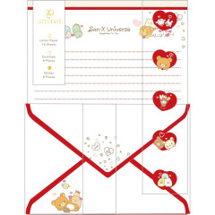 Japan San-X Letter Envelope Set - San-X Universe Heart B