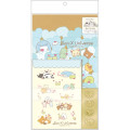 Japan San-X Wrapping Paper Bag Set - San-X Universe Heart B - 1