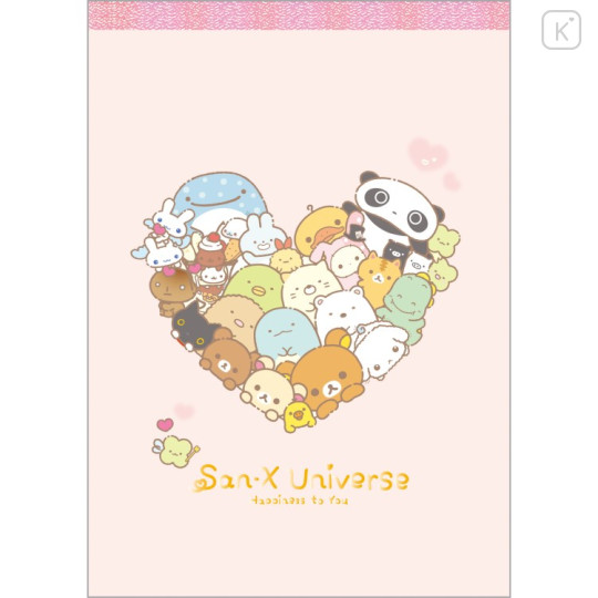 Japan San-X A6 Notepad - San-X Universe Heart A - 1