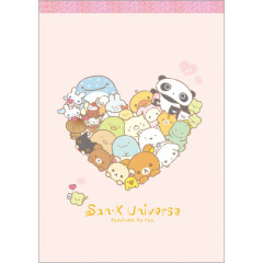Japan San-X A6 Notepad - San-X Universe Heart A