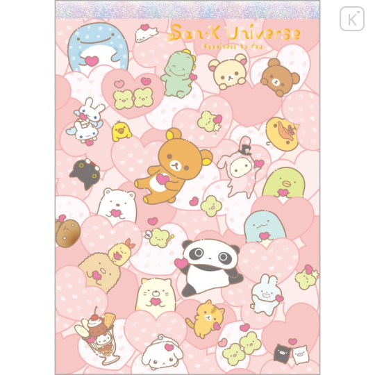 Japan San-X A6 Notepad - San-X Universe Heart B - 1