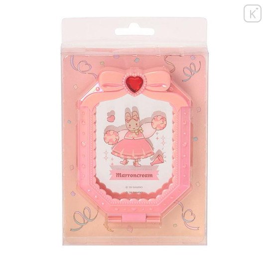 Japan Sanrio Original Folding Mirror Stand - Marron Cream : Cheering Everyone On! Cheer Tales Gorgeous Jewel - 4