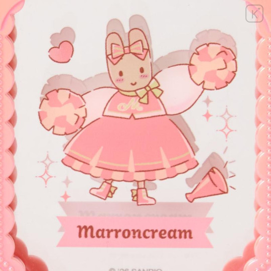 Japan Sanrio Original Folding Mirror Stand - Marron Cream : Cheering Everyone On! Cheer Tales Gorgeous Jewel - 5