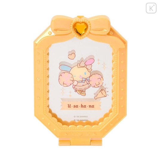 Japan Sanrio Original Folding Mirror Stand - Usahana : Cheering Everyone On! Cheer Tales Gorgeous Jewel - 1