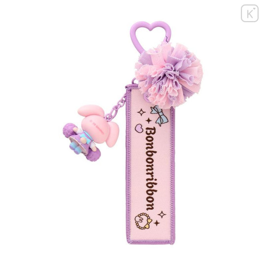 Japan Sanrio Original Figure Mascot Keychain & Logo Tag - Bonbonribbon : Cheering Everyone On! Cheer Tales - 2