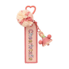 Japan Sanrio Original Figure Mascot Keychain & Logo Tag - Marron Cream : Cheering Everyone On! Cheer Tales