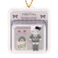 Japan Sanrio Original Miniature Package Charm - Hello Kitty : Black Style Up Mascot - 2